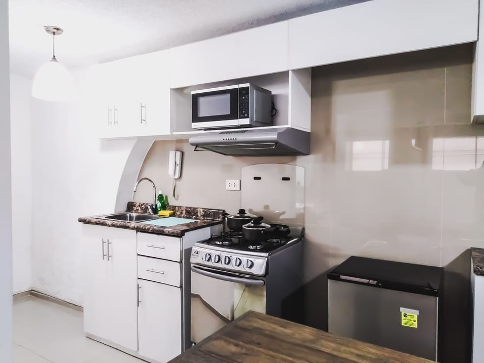Standard Apartment, 1 Bedroom, Kitchen | Private kitchen | Coffee/tea maker, fridge, microwave, oven