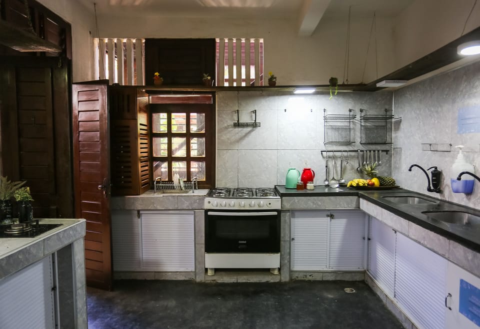 Shared fridge, microwave