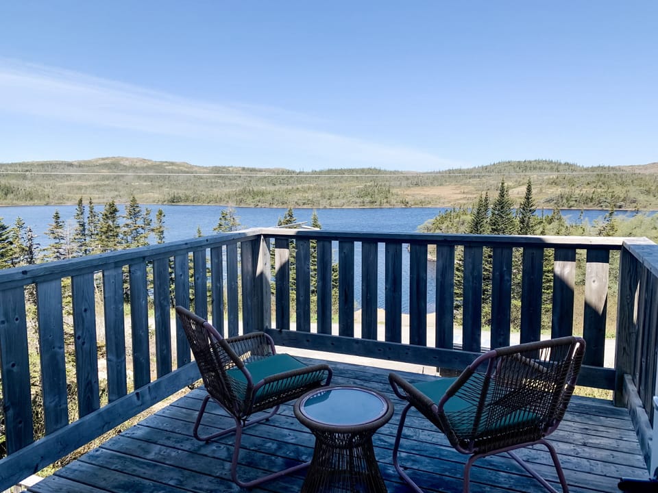 2nd floor private balcony