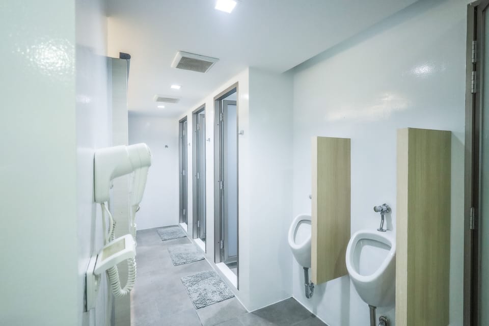 Free toiletries, hair dryer, towels, soap