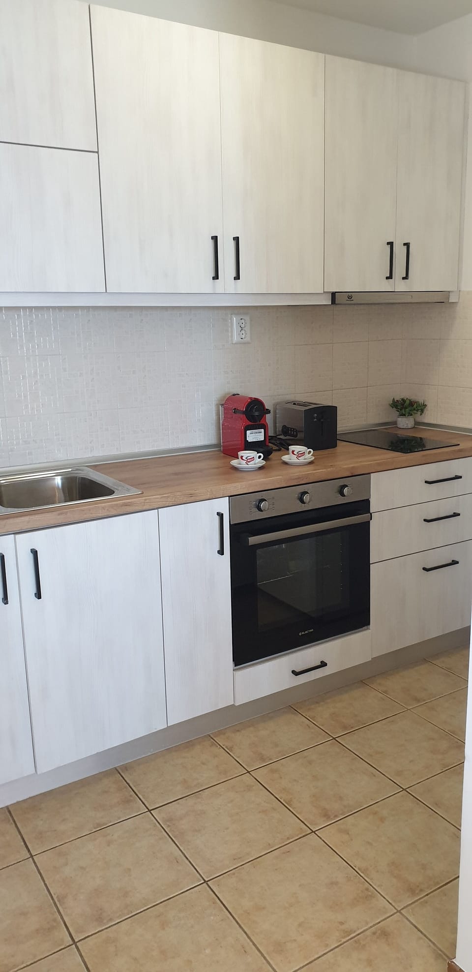 Studio (Thalassa B) | Private kitchen | Coffee/tea maker, fridge, microwave, oven