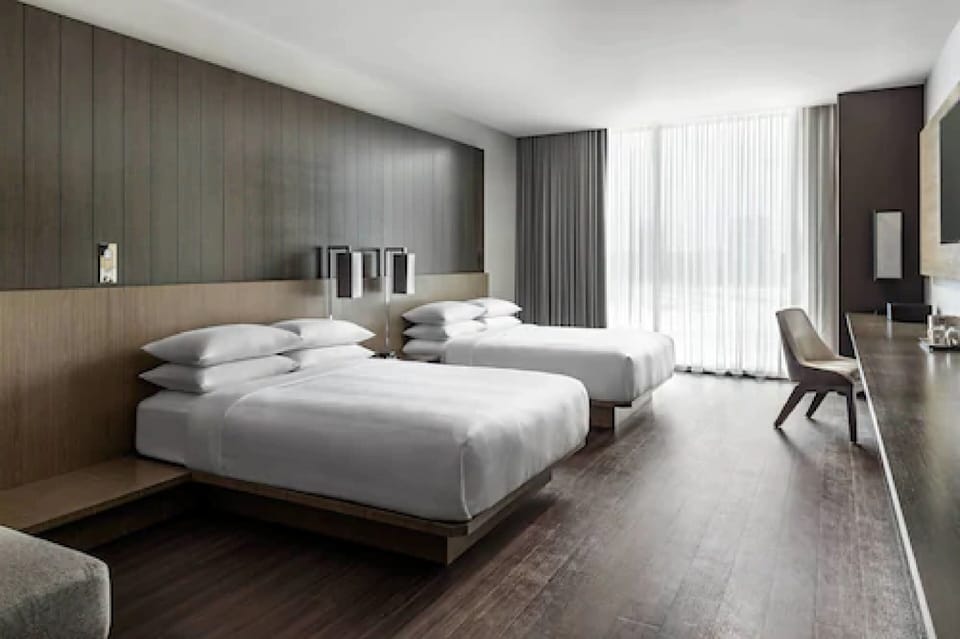 In-room safe, desk, laptop workspace, blackout drapes