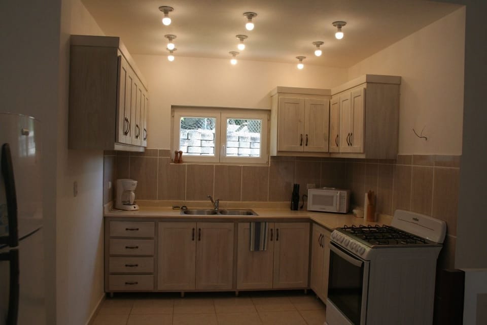 3 Bedroom Villa | Private kitchen | Full-size fridge, microwave, oven, stovetop