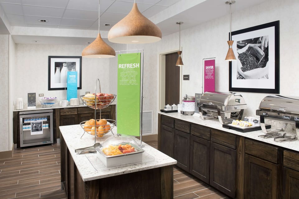 Free daily buffet breakfast