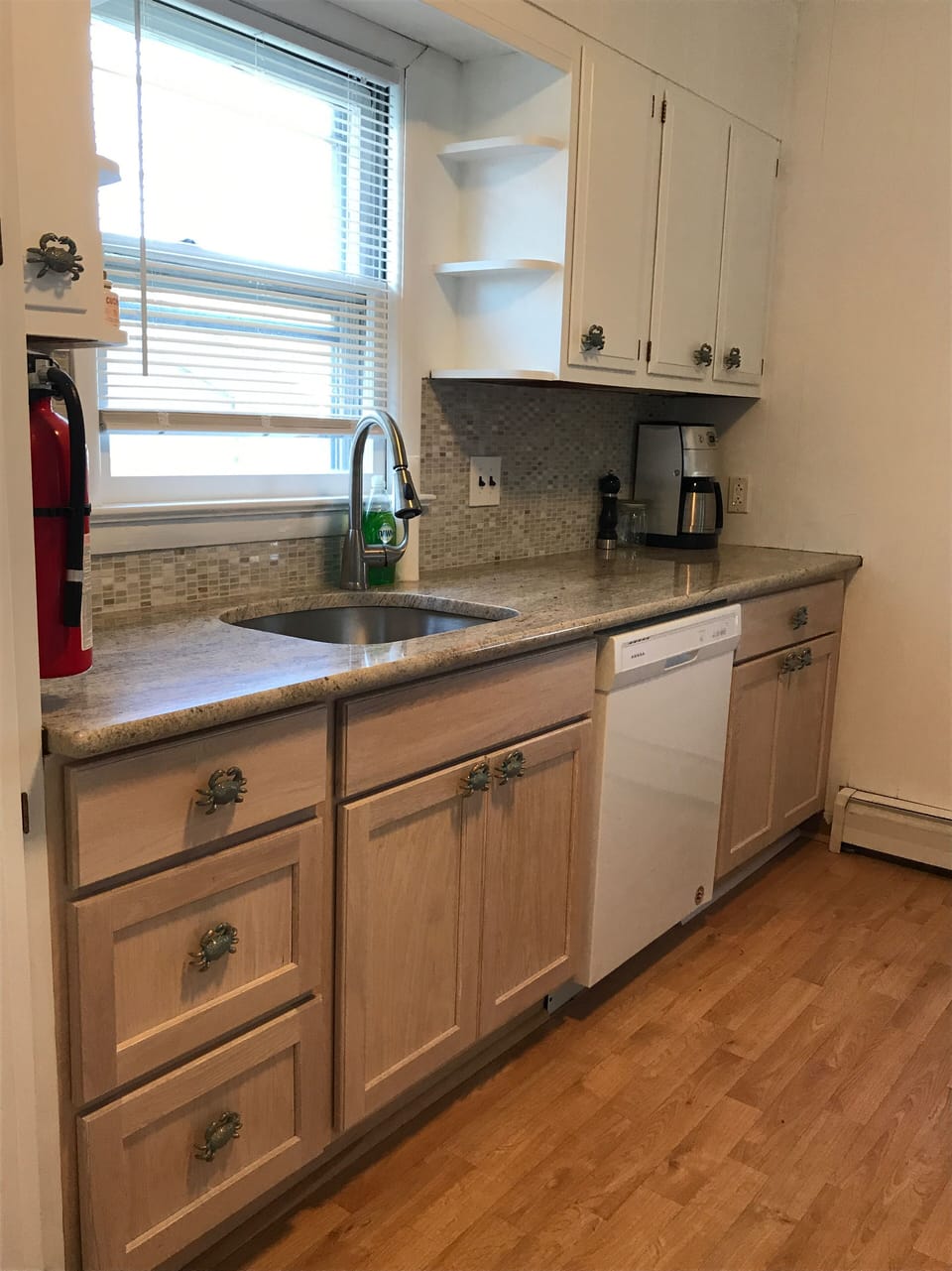 New cabinets, sink and granite countertops 