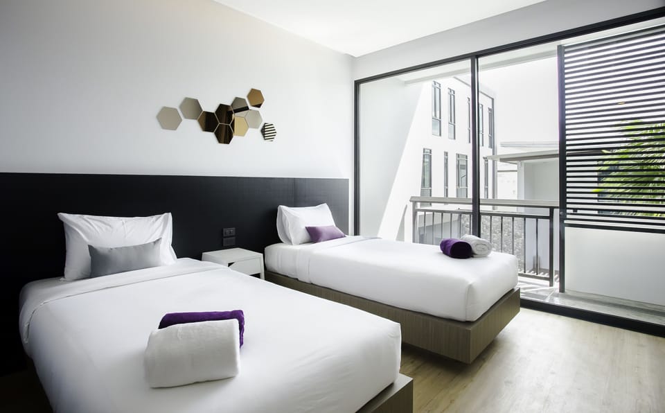Deluxe Twin Room, 2 Twin Beds, Non Smoking, Pool View | View from room