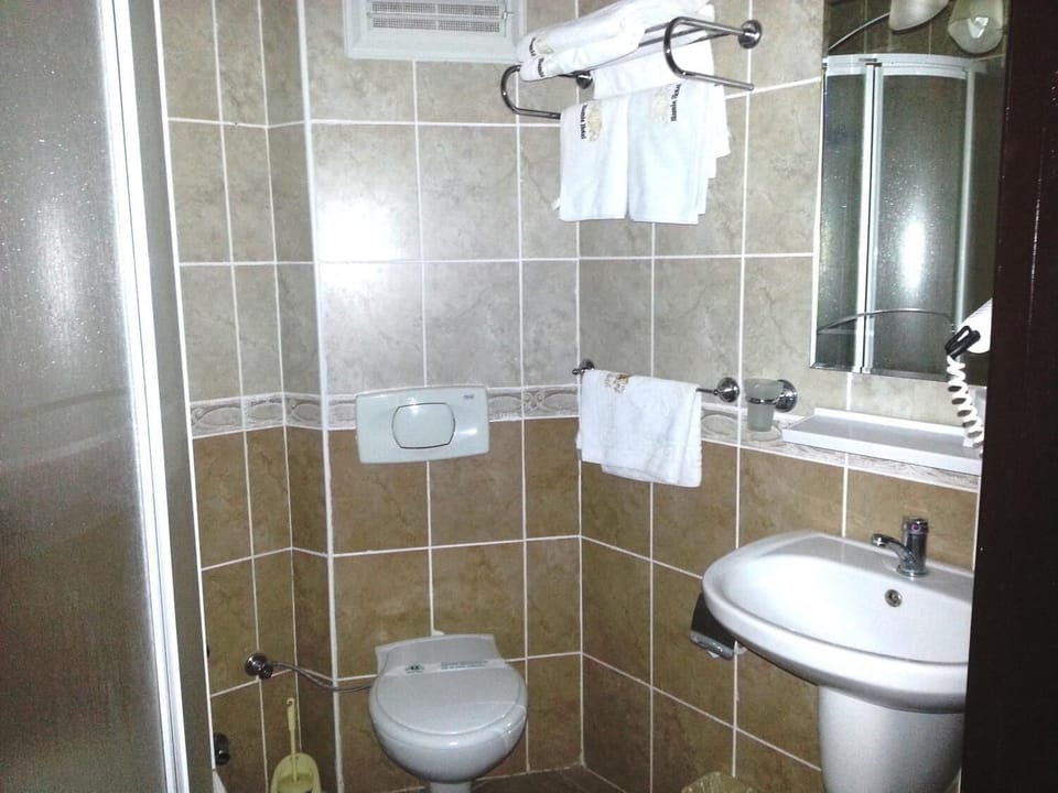 Free toiletries, hair dryer, slippers, towels