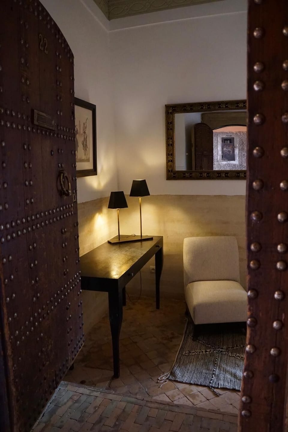 Interior entrance