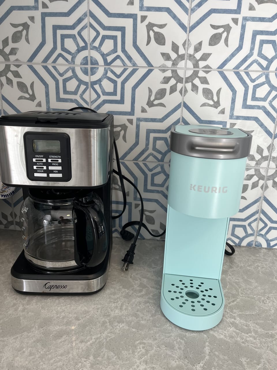 Keurig and 
Filter less coffee machine
