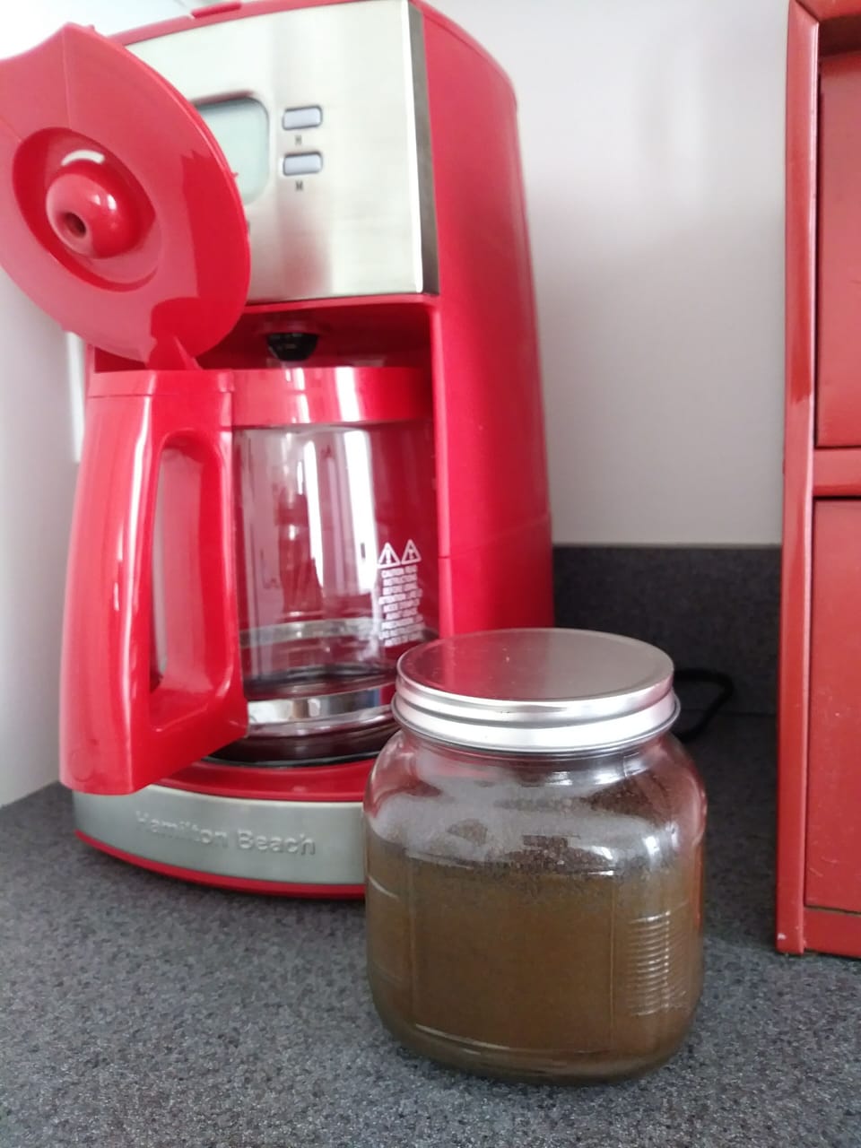 Coffee and creamer for our guests.