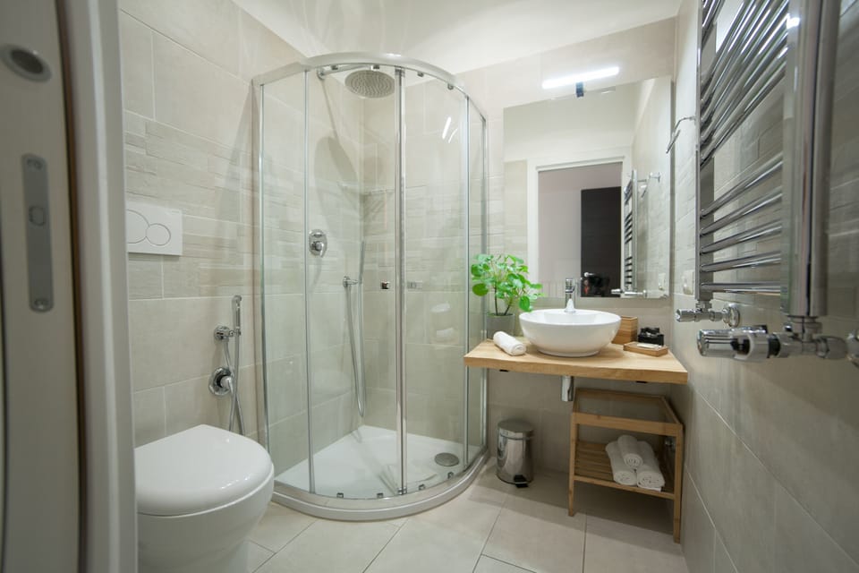 Double Room | Bathroom | Shower, rainfall showerhead, free toiletries, hair dryer