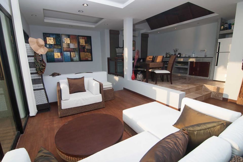 2-Bedroom Villa with Shared Pool | Living area | Flat-screen TV
