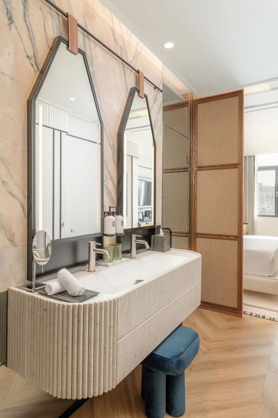 Eco-friendly toiletries, hair dryer, bathrobes, slippers