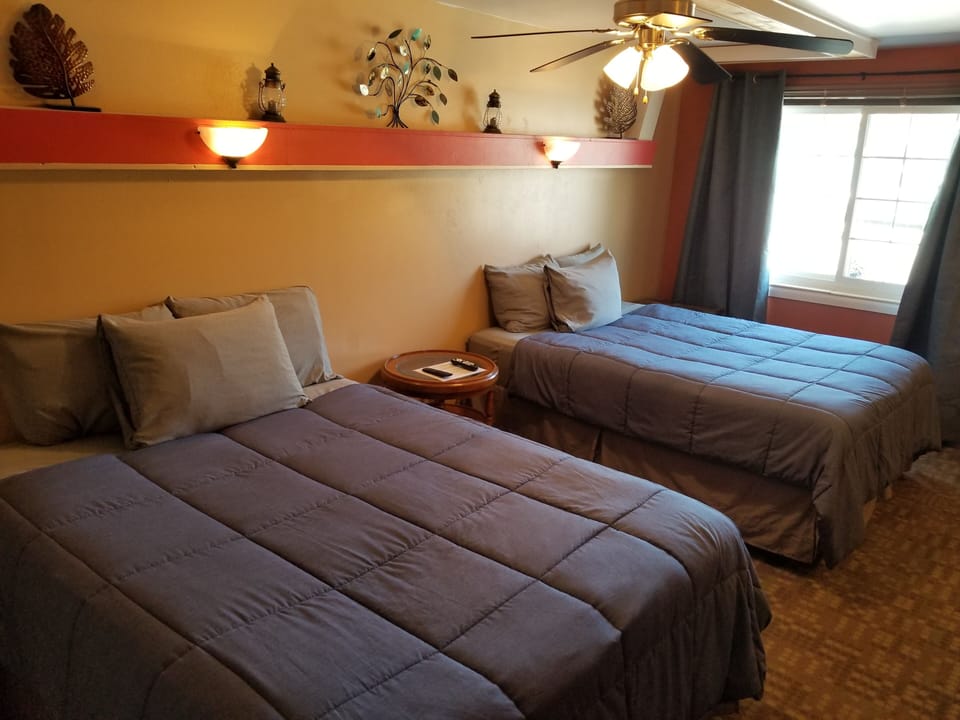 Comfort Single Room, 2 Queen Beds, Connecting Rooms, Ground Floor | Free WiFi