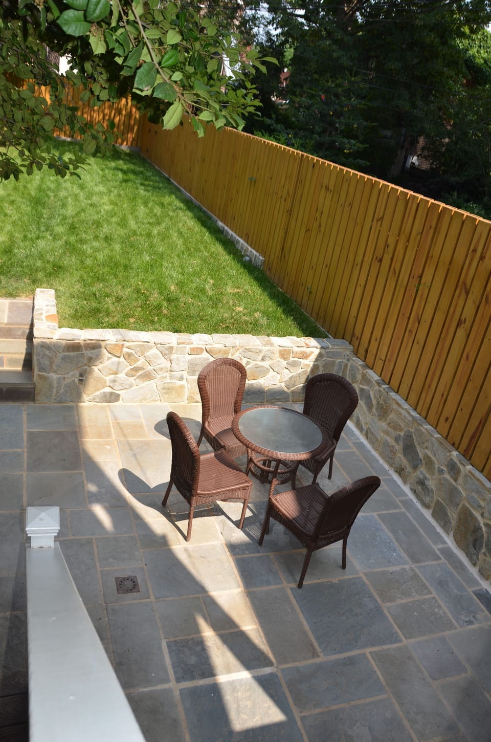 Patio in spacious rear yard