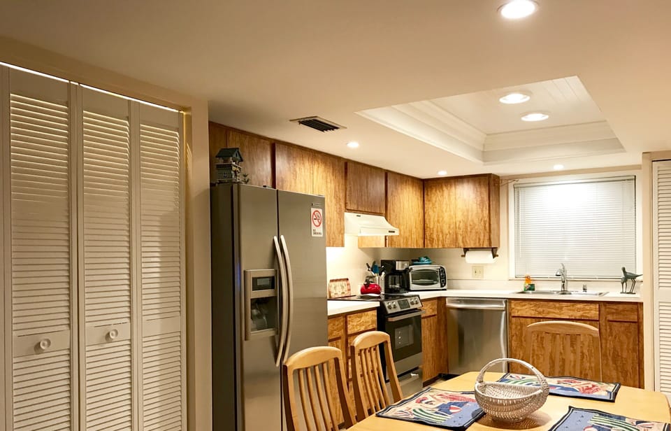 Kitchen with Stainless Steel appliances, dish washer and double coffee maker