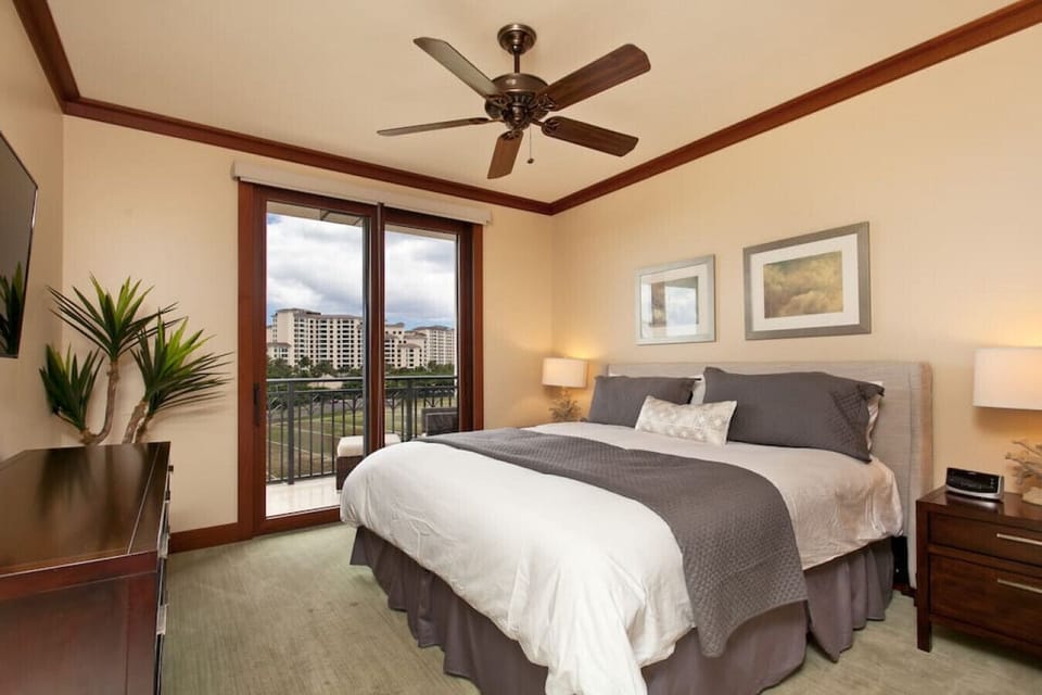 Primary bedroom with king bed