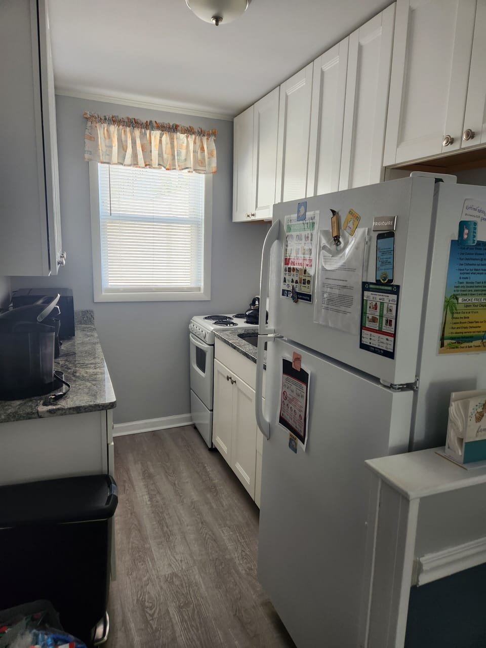 Full size refrigerator & Electric Cooking