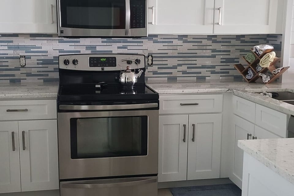 Updated kitchen with everything you will need on your vacation