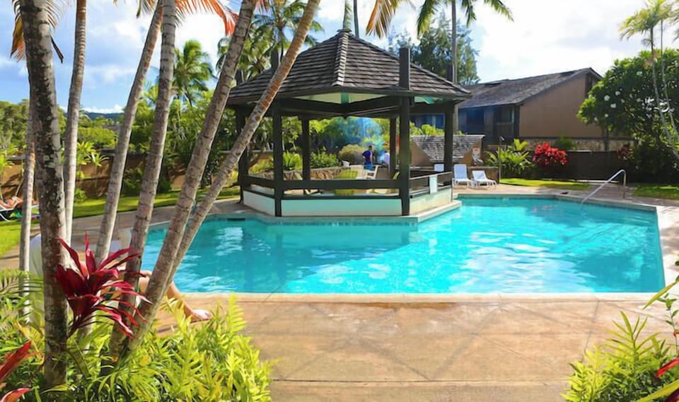 Condo Pool And Gazebo - Front View