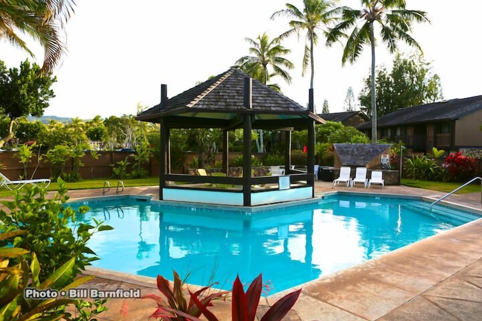 Condo Pool And Gazebo -  Side View