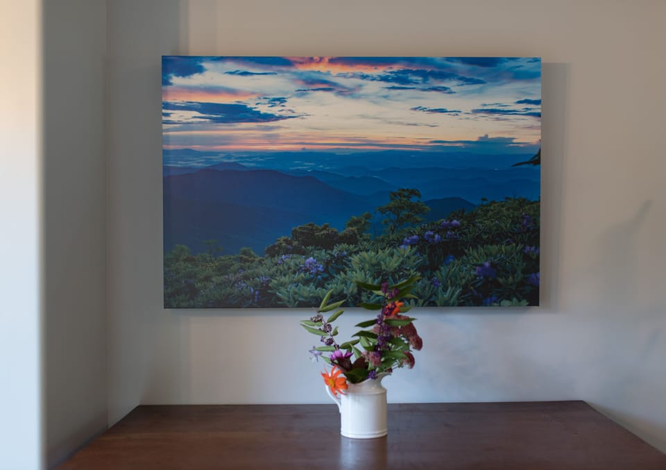 Local photographer's work...gorgeous view from Mt. Mitchell, our highest peak.