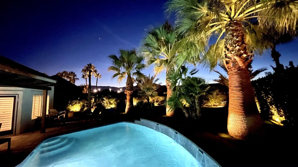 Enjoy relaxing evening swims with the gentle desert breeze and our new lighting