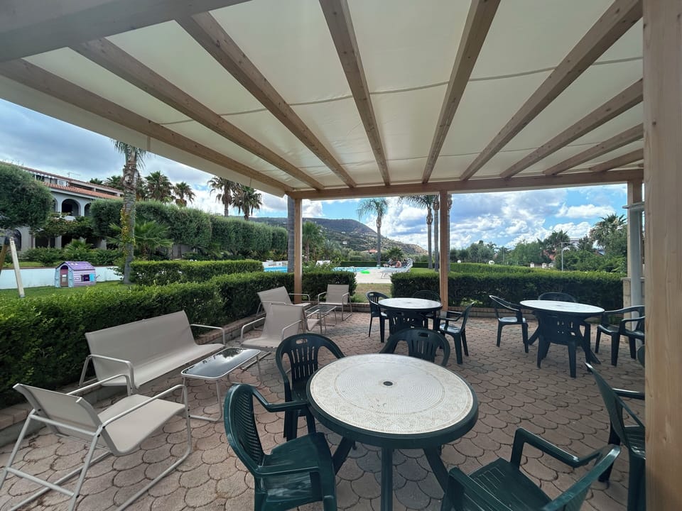 Gazebo by the pool