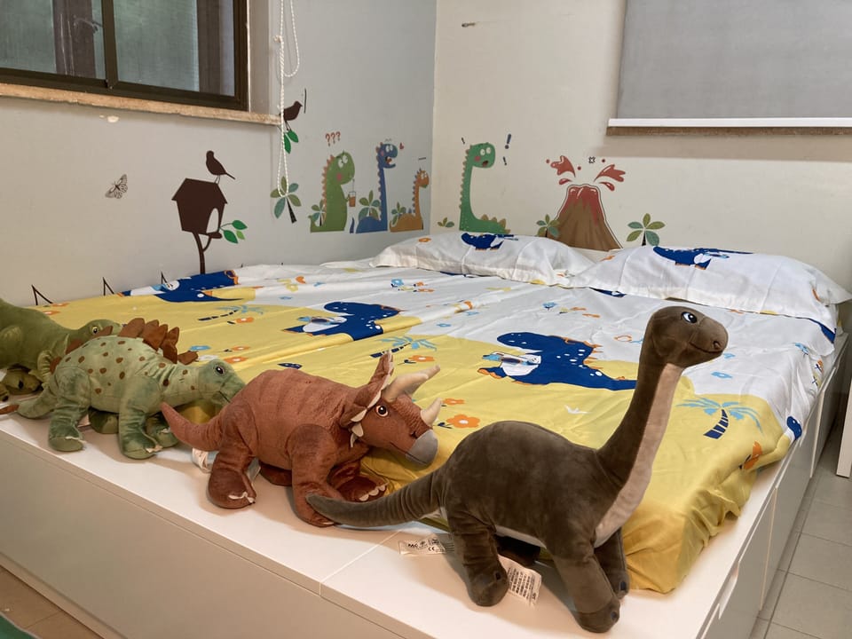 Dino-Themed Room | WiFi (free), bed sheets