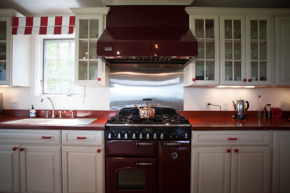 Aga Range and oven perfect for baking fresh cookies.