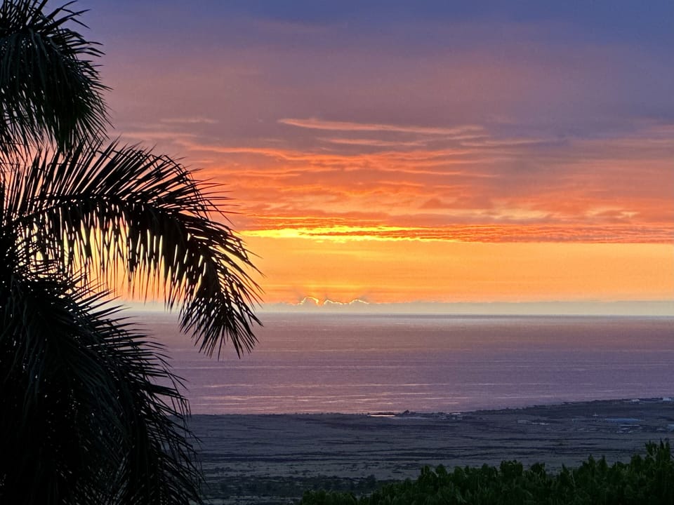 From the lounge swing on the lawn, watch the beautiful sunsets