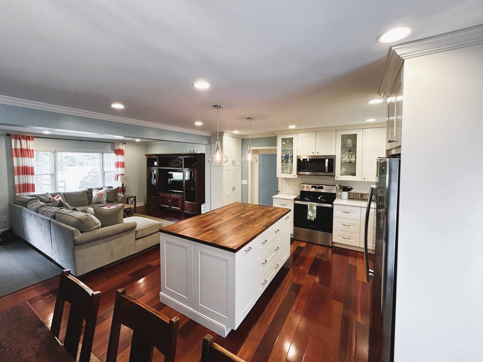 Open concept Living Room, Kitchen & Dining space great for sharing quality time