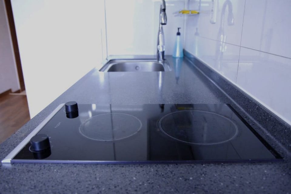 Premium Room | Private kitchen | Fridge, microwave, rice cooker, cookware/dishes/utensils