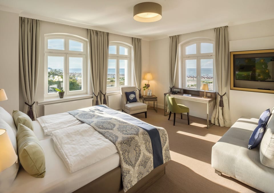 Superior Double Room, Sea View | Premium bedding, down comforters, pillowtop beds, in-room safe
