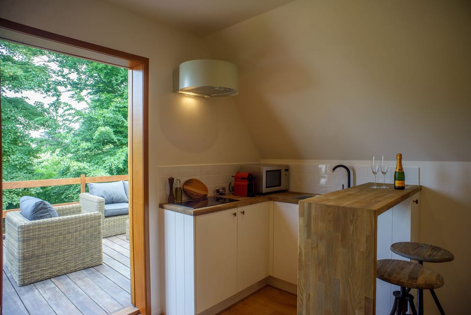 Deluxe Double Room, Garden View | Private kitchenette | Espresso maker, coffee/tea maker, electric kettle