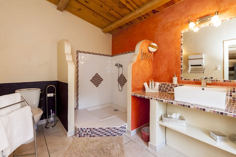 Superior Double Room, Terrace, Garden View | Bathroom | Shower, free toiletries, hair dryer, towels