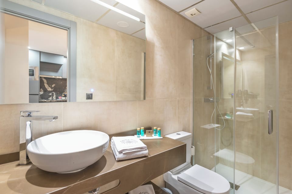 Apartment, 1 Bedroom, City View | Bathroom | Shower, free toiletries, hair dryer, towels
