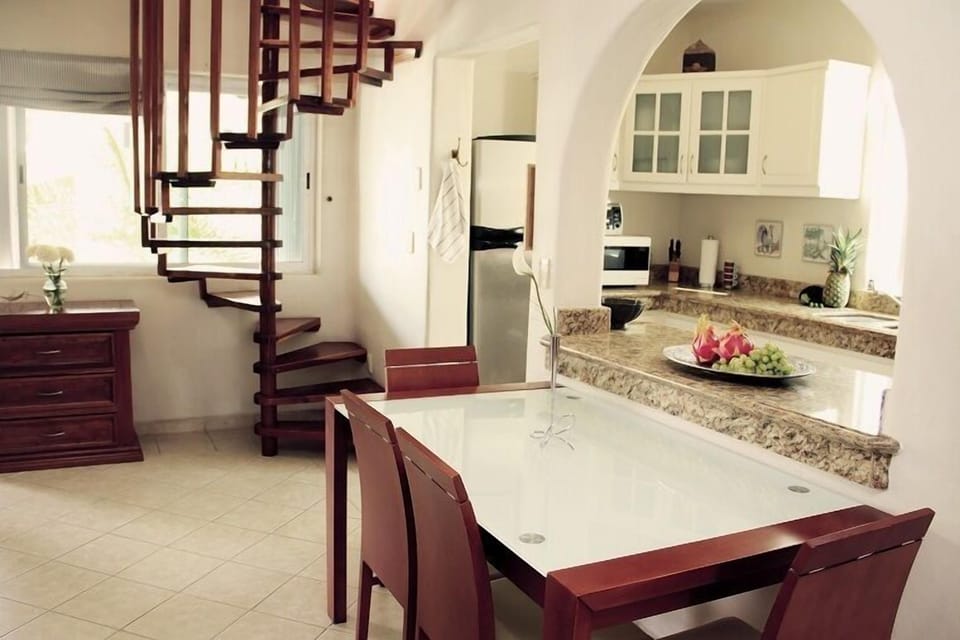 Costume made internal staircase to rooftop