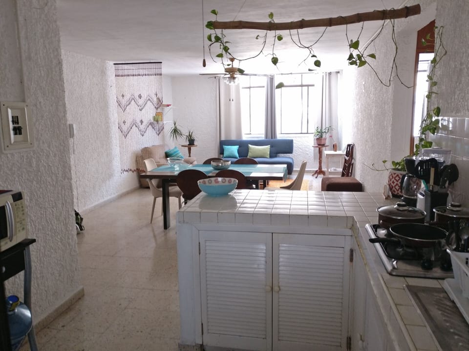Open-plan layout