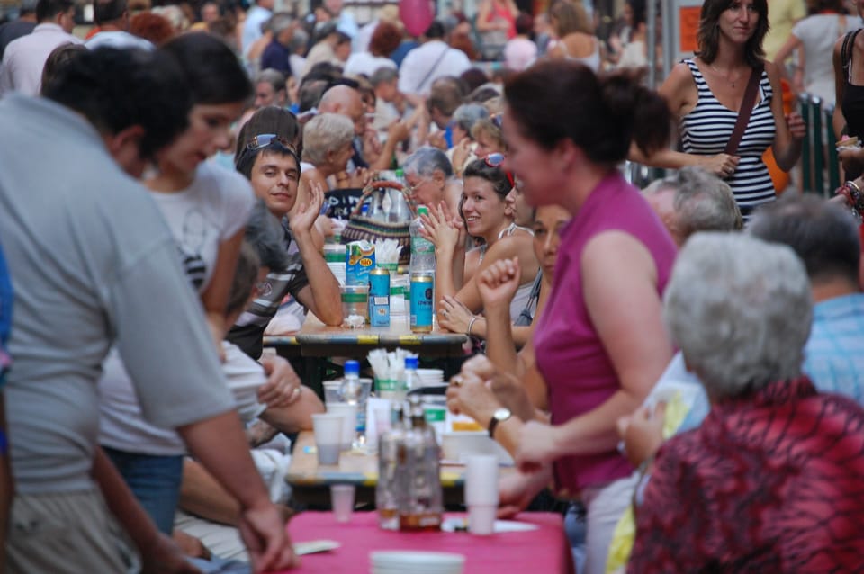 the street fest , our corner 