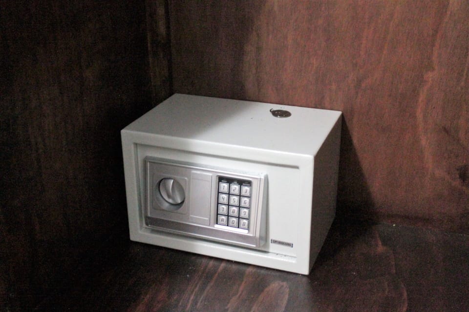Safety box installed inside wardrove
