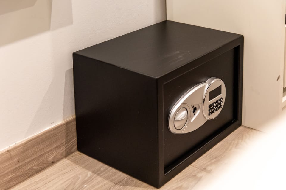 A safe box (inside room 1- suite room)