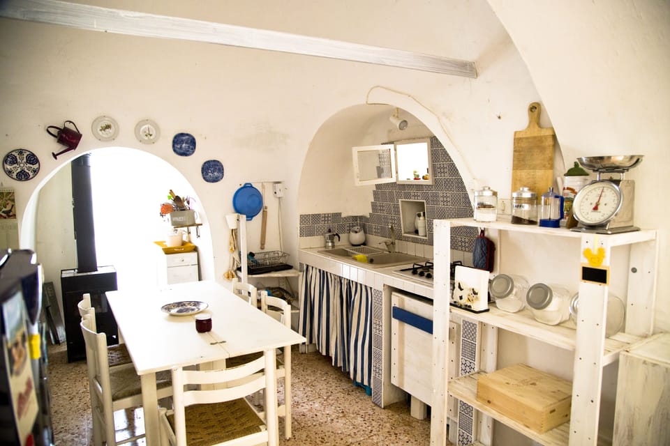 Dining room and kitchen