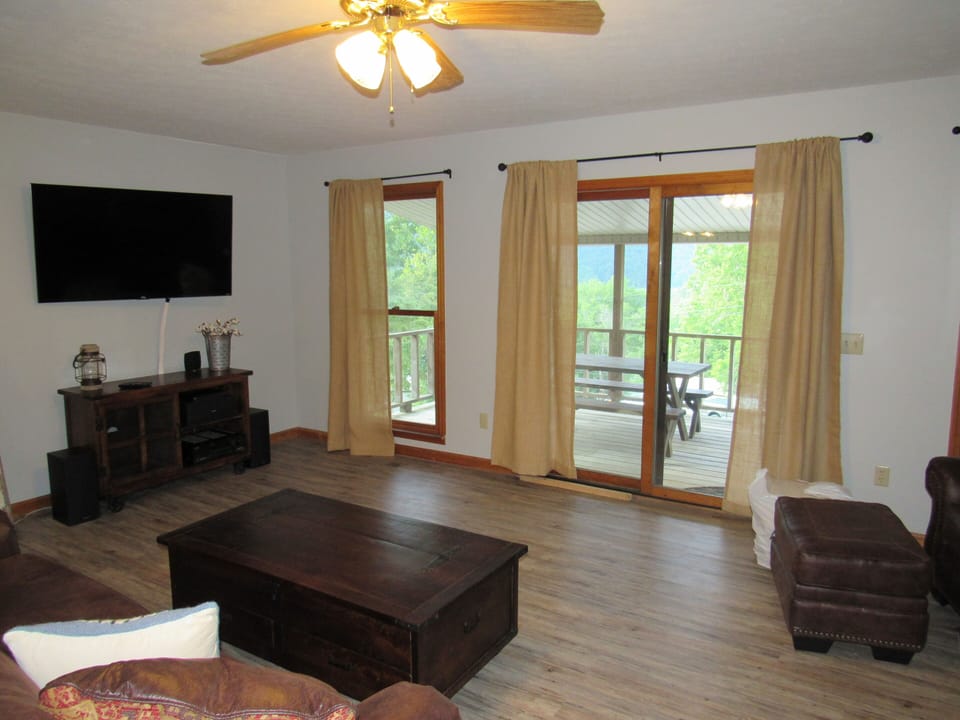 Upstairs Living Room with lake views