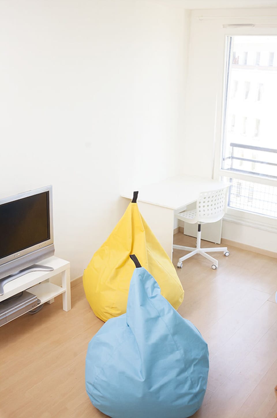 The TV and work corner.