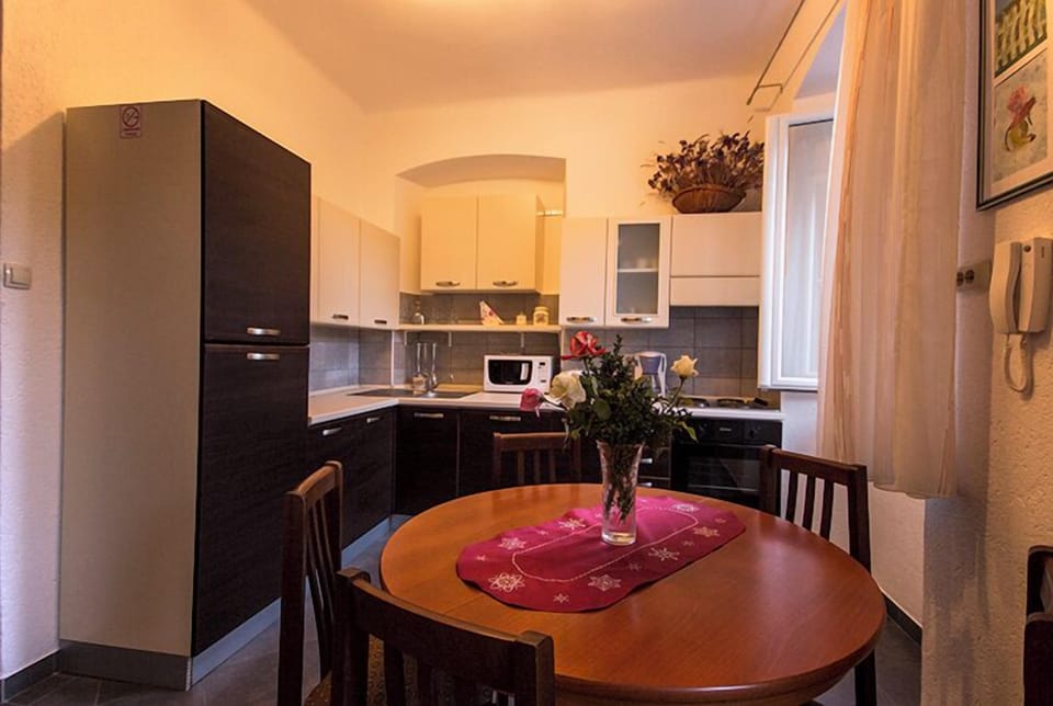 kitchen and dining area 