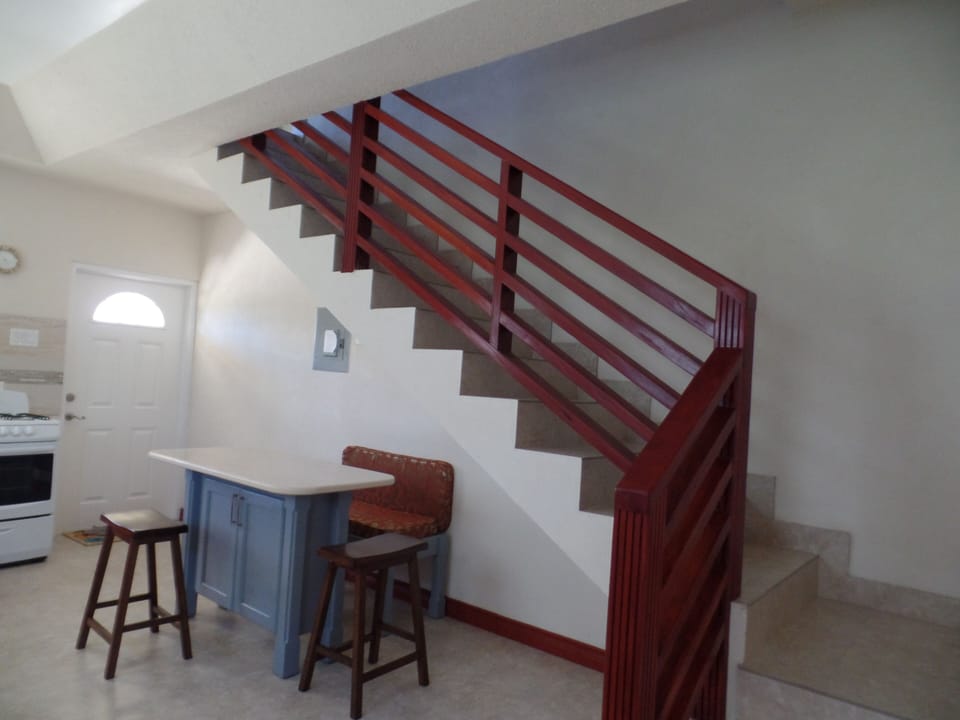 Stairwell and dining nook