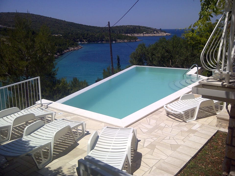 The view over the pool