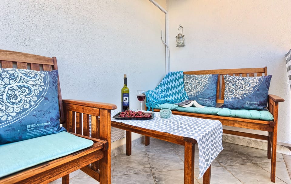 Large balcony of the apartment