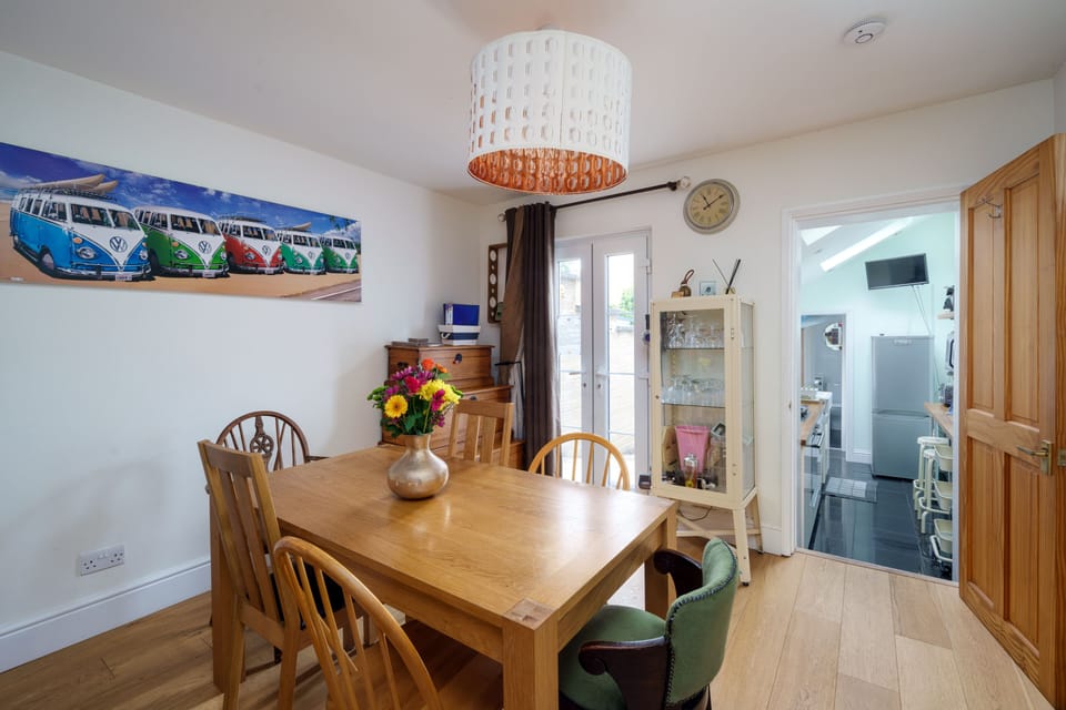 The Dining Room Leading into the Galley Kitchen